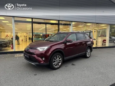 TOYOTA RAV4 197 Hybride Lounge TO AWD CVT occasion 2016 - Photo 1
