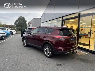 TOYOTA RAV4 197 Hybride Lounge TO AWD CVT occasion 2016 - Photo 2