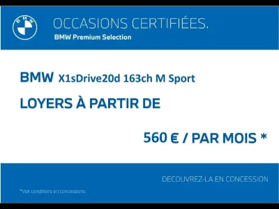 BMW X1 sDrive20d 163ch M Sport occasion 2025 - Photo 1