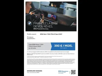 BMW Serie 1 120A 170ch M Sport DKG7 occasion 2025 - Photo 4