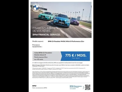 BMW Z4 Roadster M40iA 340ch M Performance 22cv occasion 2022 - Photo 2