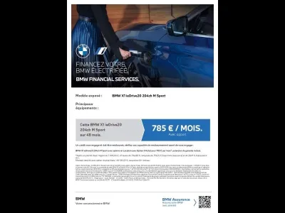 BMW X1 ieDrive20 204ch M Sport occasion 2026 - Photo 3