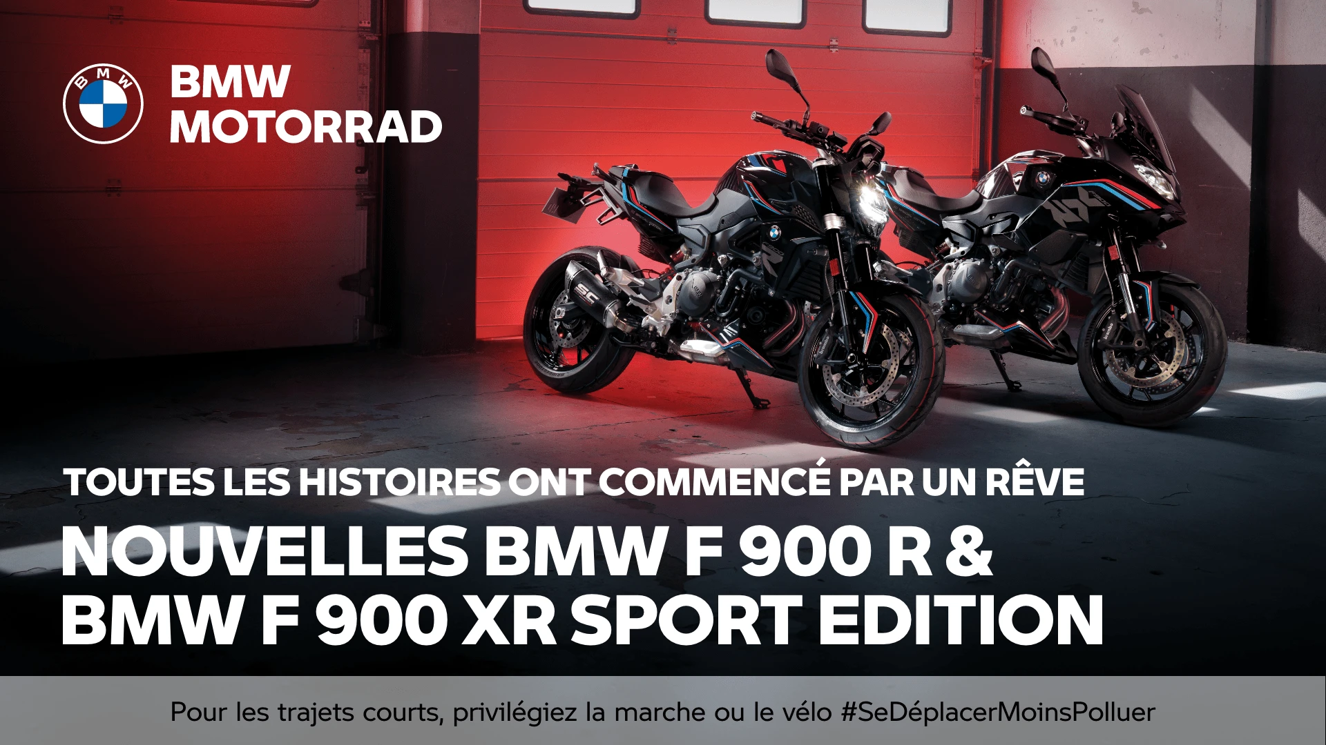 NOUVELLES BMW F 900 R & BMW F 900 XR SPORT EDITION